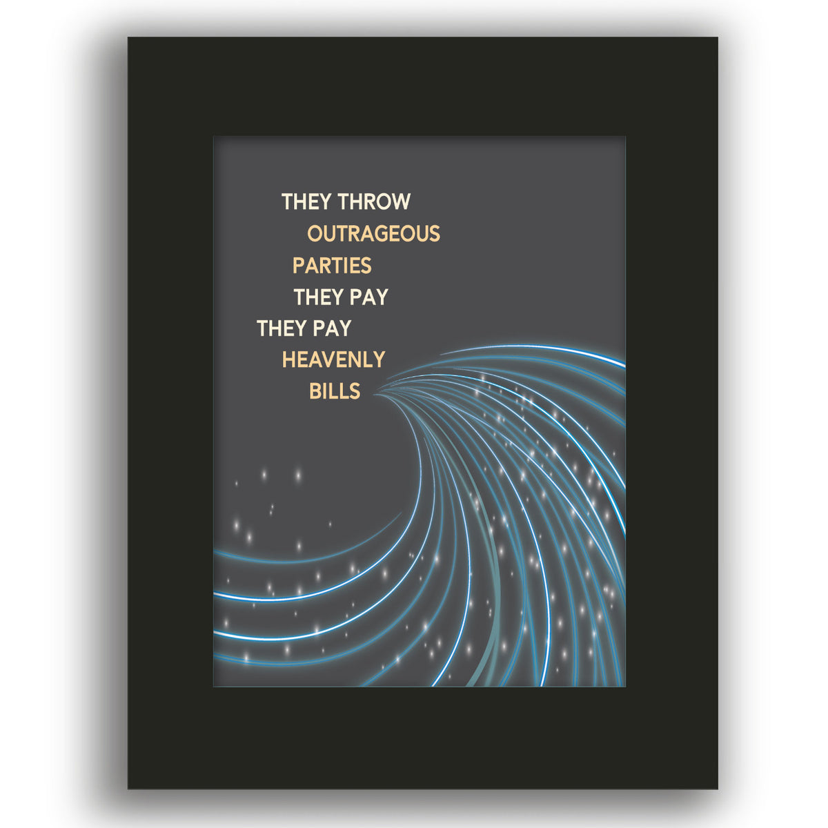 Life in the Fast Lane by the Eagles - Song Lyric Art Print