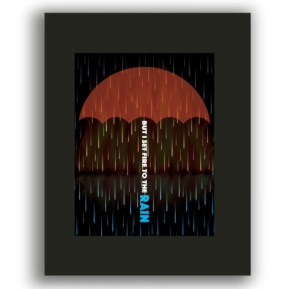 Set Fire to the Rain Adele - Song Lyric Pop Music Print