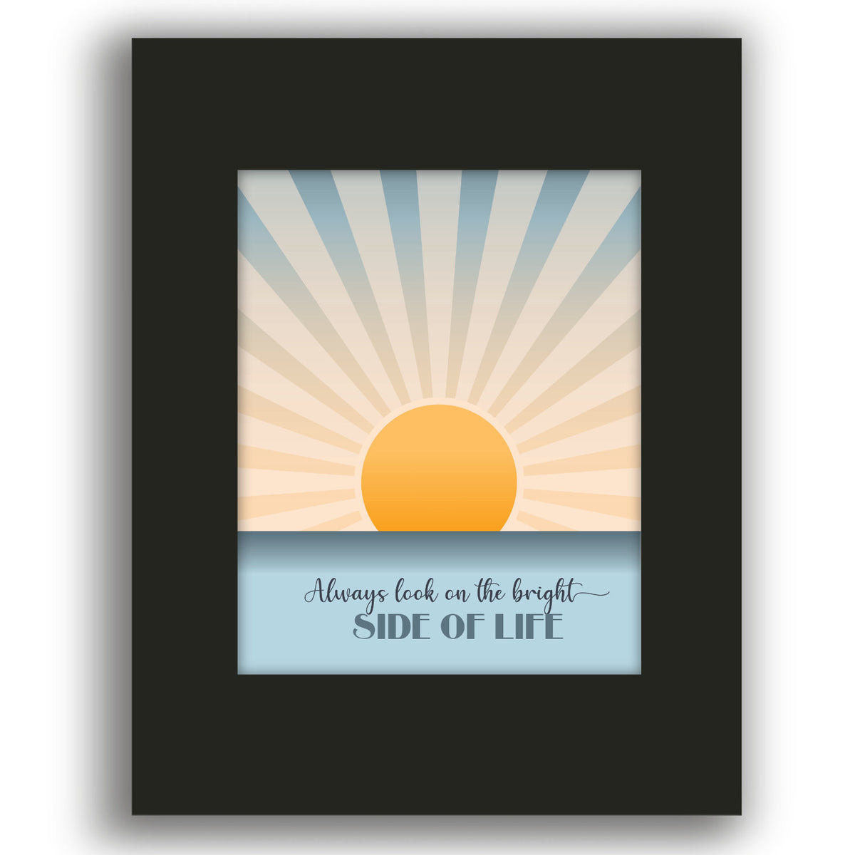 Always Look on the Bright Side of Life - Playful Happy Song Lyric Wall Art Print
