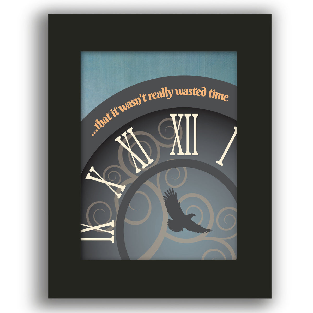 Wasted Time by the Eagles - Song Lyric Modern Art Print