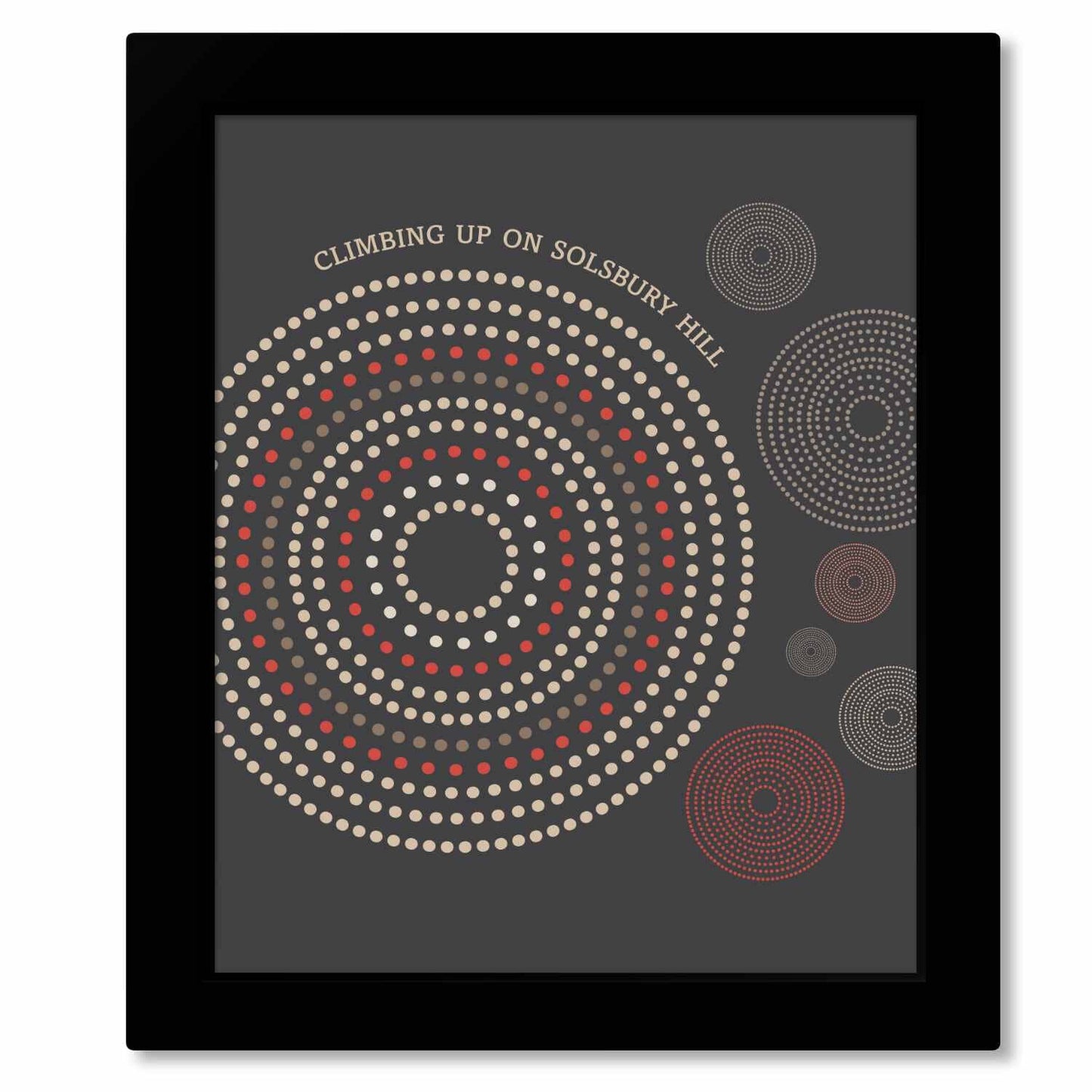 Solsbury Hill by Peter Gabriel - 70s Rock Music Lyric Print Song Lyrics Art Song Lyrics Art 8x10 Framed Print without Mat