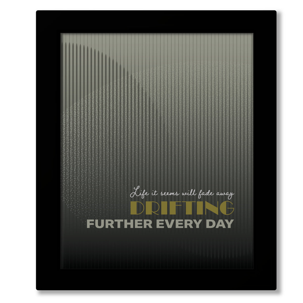Fade to Black by Metallica - Lyric Inspired Song Print Art