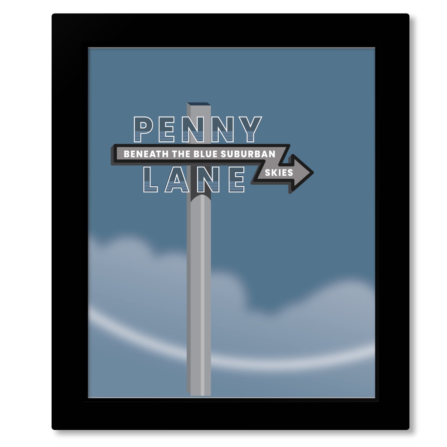 Penny Lane by Beatles - Song Lyric Inspired Art Print