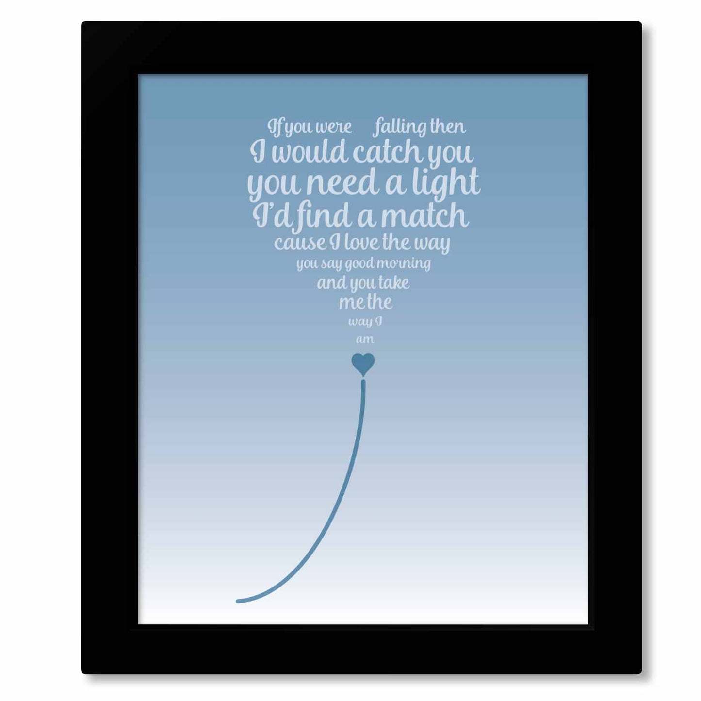 The Way I Am, Ingrid Michaelson - Wedding Pop Song Lyric Art Song Lyrics Art Song Lyrics Art 8x10 Framed Print (without mat)