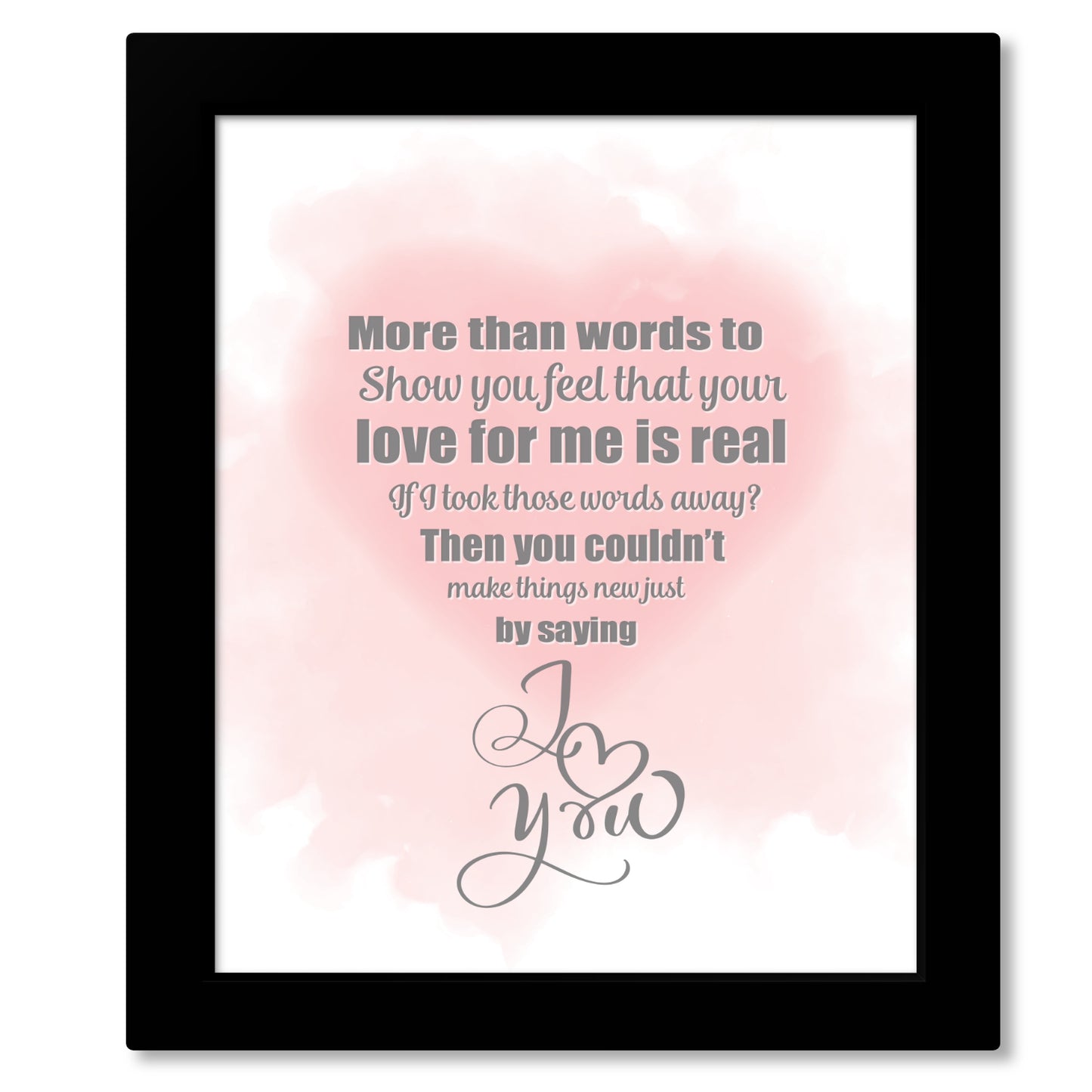 More Than Words by Extreme - Wedding Pop Love Song Lyrics Art Wall Print