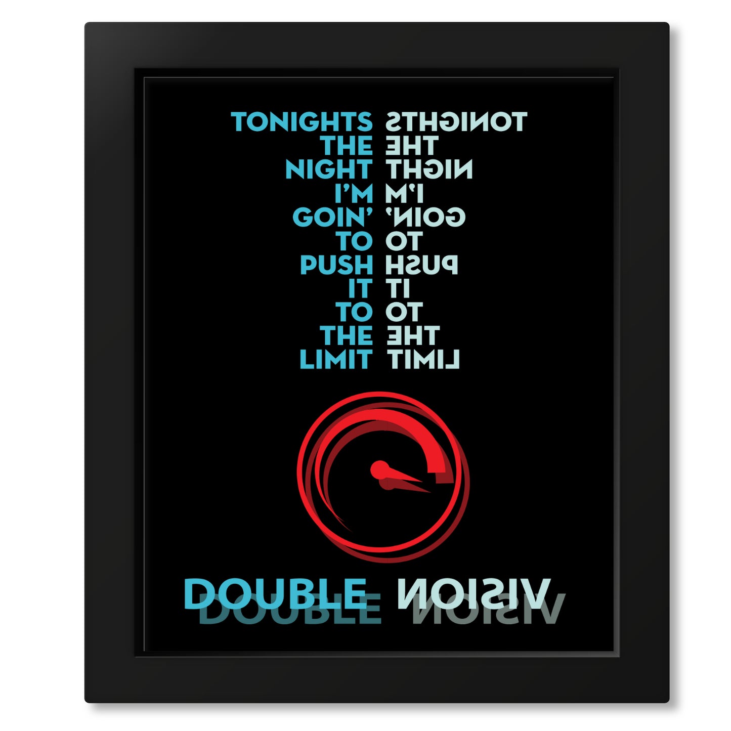 Double Vision by Foreigner - Music Quote Song Lyric Art
