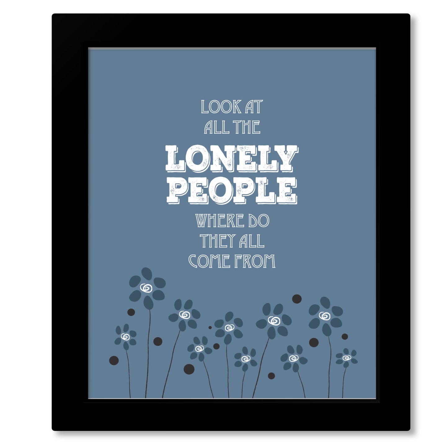 Eleanor Rigby by Beatles - Classic Rock Music Wall Art Print