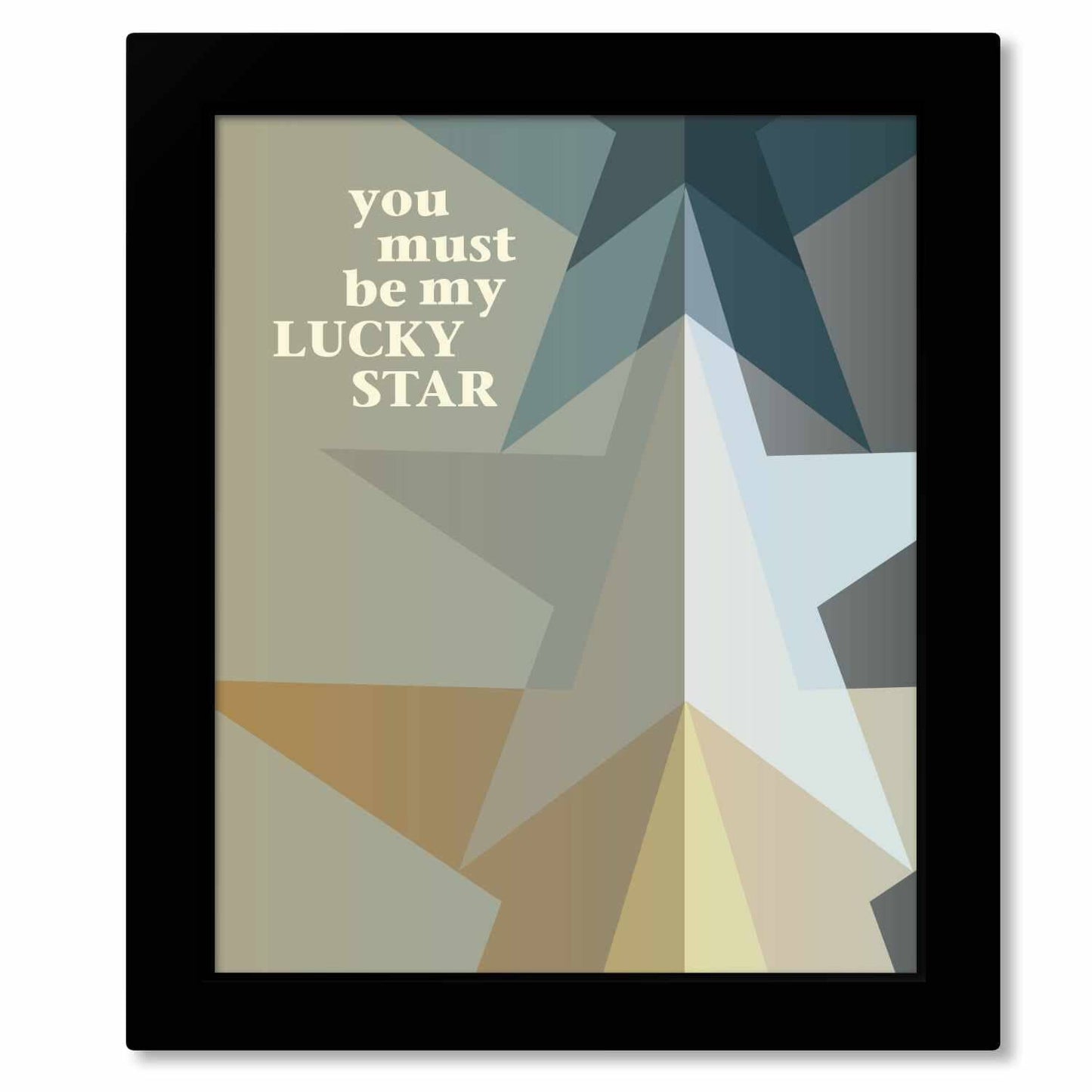 Lucky Star by Madonna - Song Lyric Art Retro Music Print Song Lyrics Art Song Lyrics Art 8x10 Framed Print (no mat)