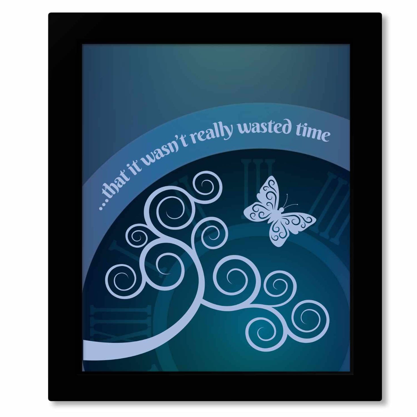 Wasted Time by the Eagles - Song Lyric Modern Art Print Song Lyrics Art Song Lyrics Art 8x10 Framed Print