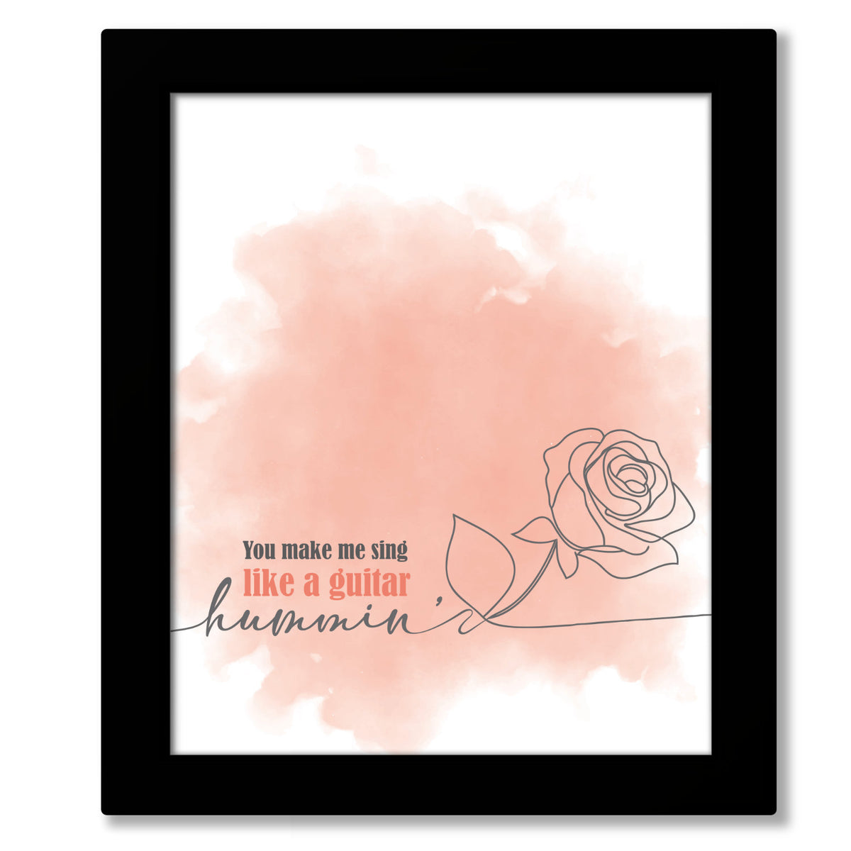 Cracklin' Rosie by Neil Diamond - Wall Decor Inspired Lyric Print Artwork