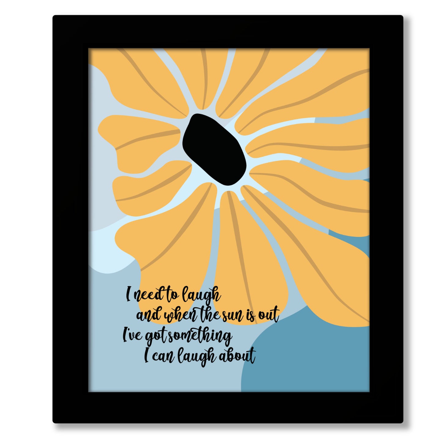 Good Day Sunshine the Beatles - Fun Whimsical Song Lyric Art Decor