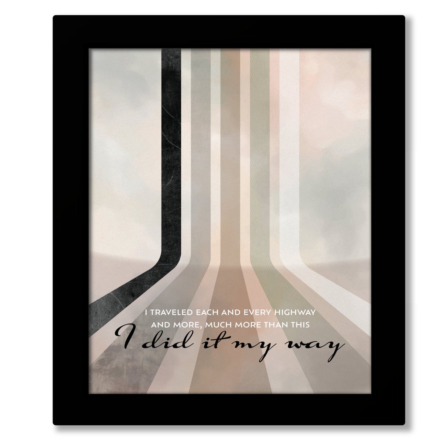 My Way by Frank Sinatra - Vintage Oldies Song Music Wall Art