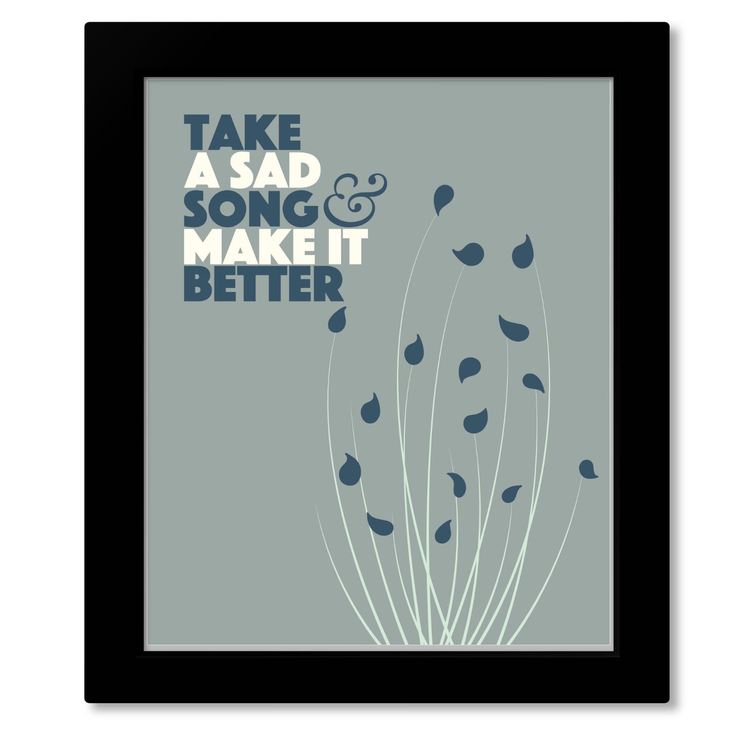 Hey Jude by the Beatles - Inspired Print Song Lyric Art