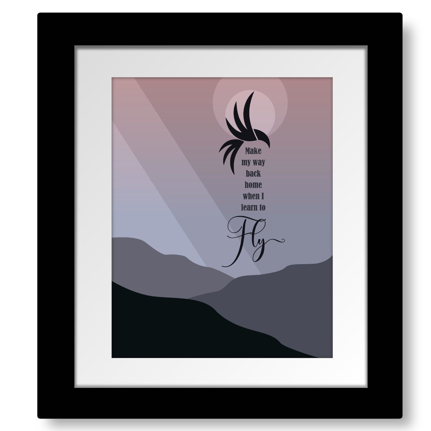 Learn to Fly by the Foo Fighters - Song Lyric Wall Art Prints Home Decor Custom Design