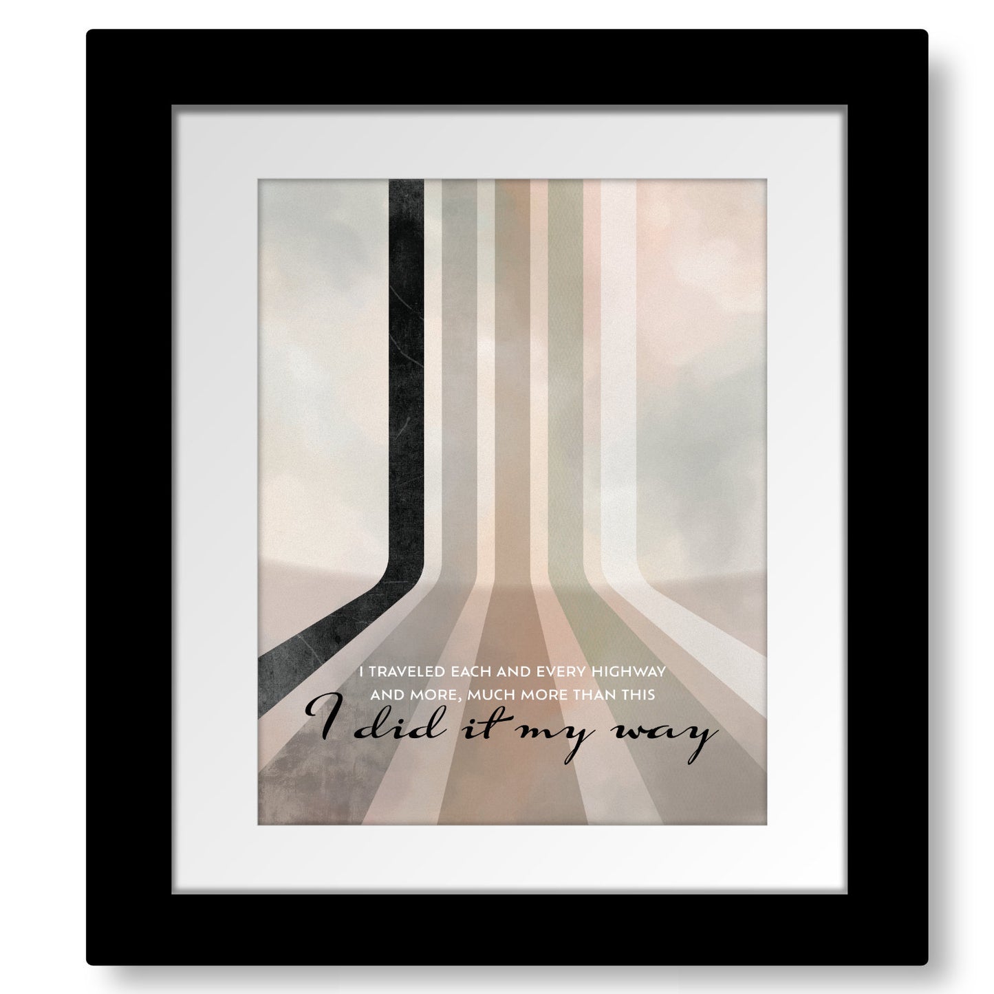 My Way by Frank Sinatra - Vintage Oldies Song Music Wall Art