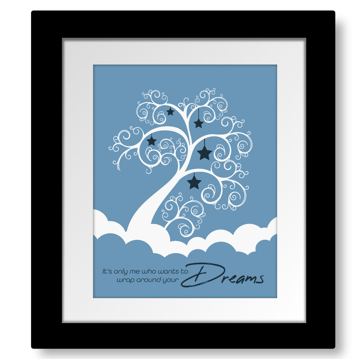 Dreams by Fleetwood Mac - Rock Music Song Lyric Art Print