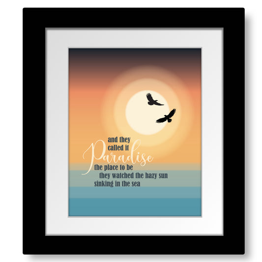 The Last Resort by the Eagles - Song Lyric Inspired Art Wall Print Room Aesthetic for Music Gallery