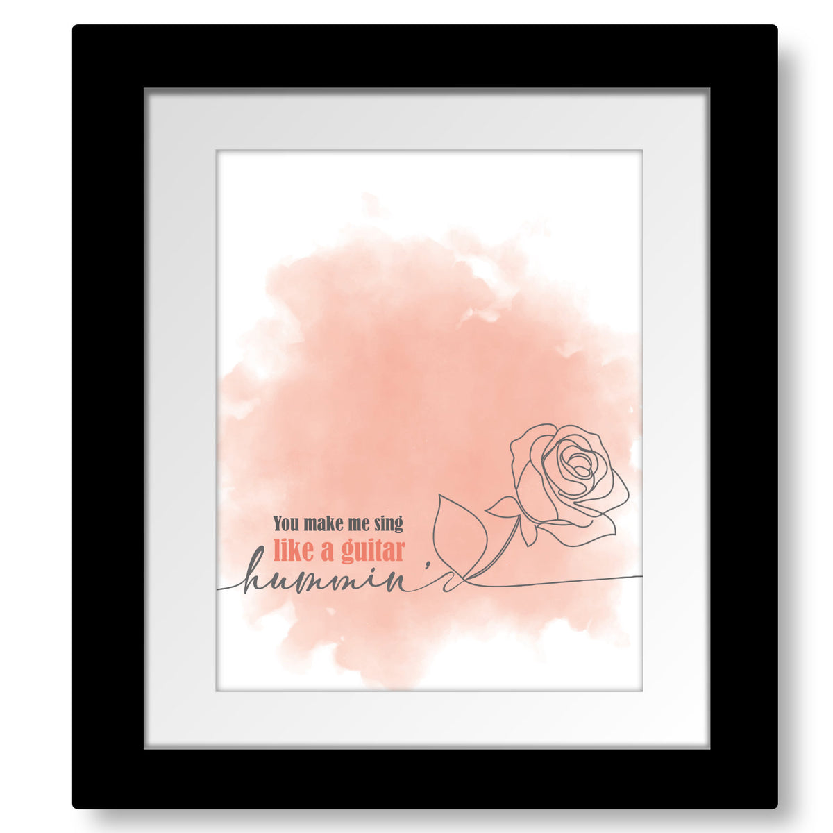 Cracklin' Rosie by Neil Diamond - Wall Decor Inspired Lyric Print Artwork