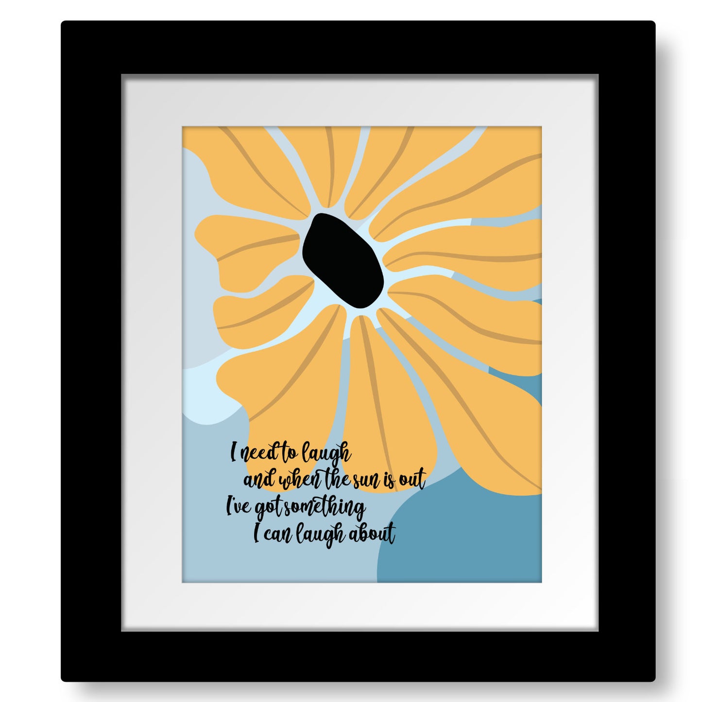 Good Day Sunshine the Beatles - Fun Whimsical Song Lyric Art Decor