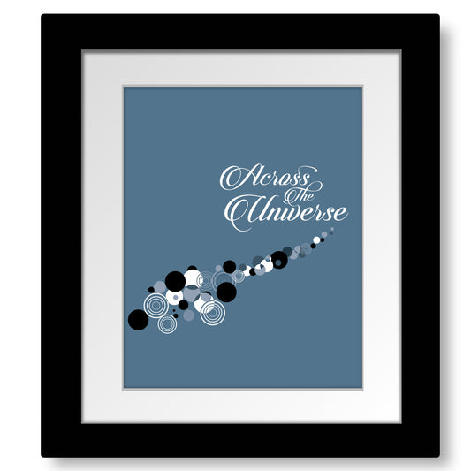 Across the Universe by the Beatles - Song Lyric Art Print