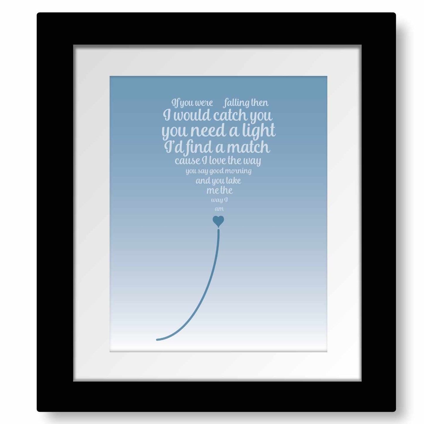 The Way I Am, Ingrid Michaelson - Wedding Pop Song Lyric Art Song Lyrics Art Song Lyrics Art 8x10 Matted and Framed Print