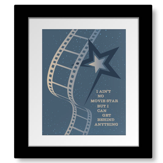 Blow on High Dough by Tragically Hip - Lyric Illustration Song Lyrics Art Song Lyrics Art 8x10 White Matted and Framed Print