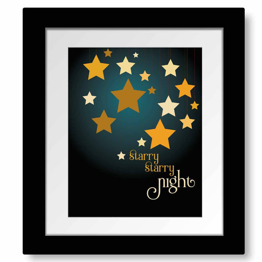 Vincent by Don McLean - Song Lyric Wall Art Decor Print Song Lyrics Art Song Lyrics Art 8x10 Matted and Framed Print