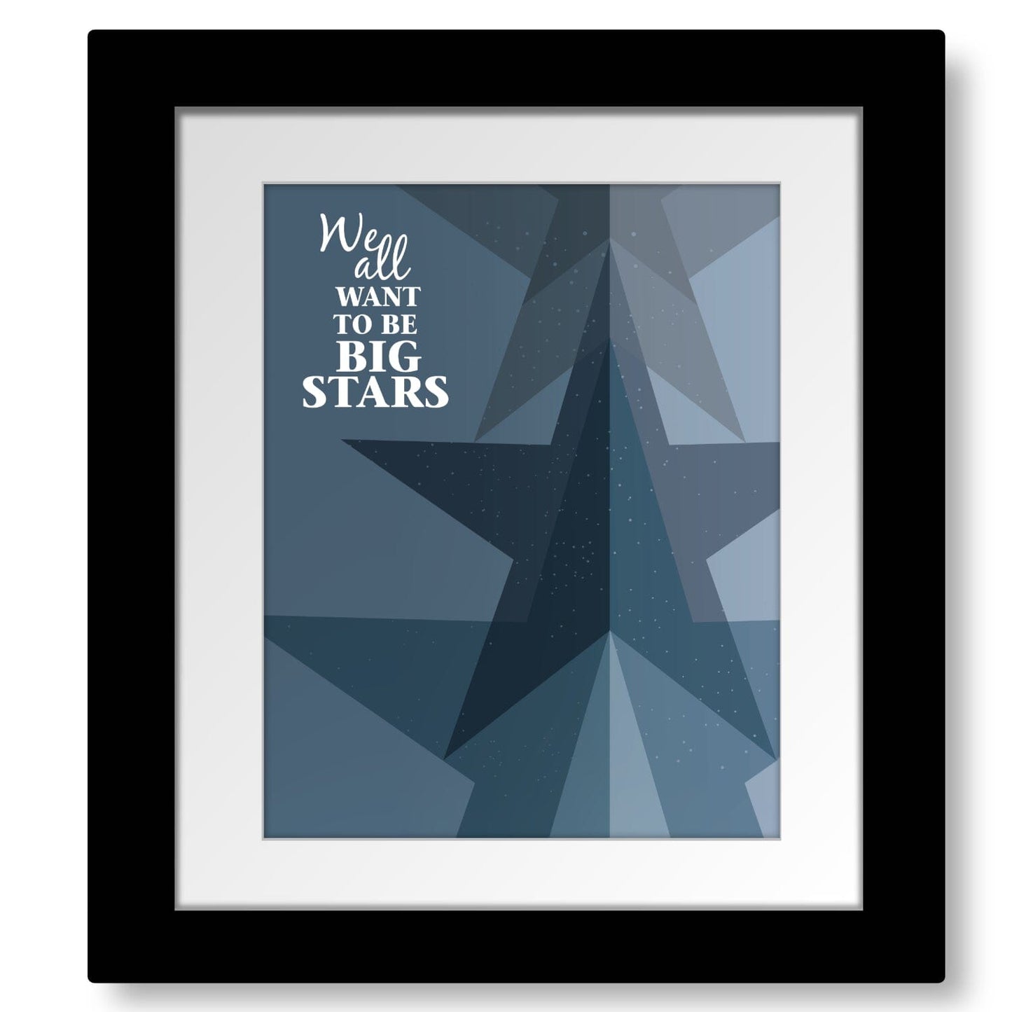 Mr. Jones by the Counting Crows - Song Lyrics Art Print Song Lyrics Art Song Lyrics Art 8x10 Framed and Matted Print