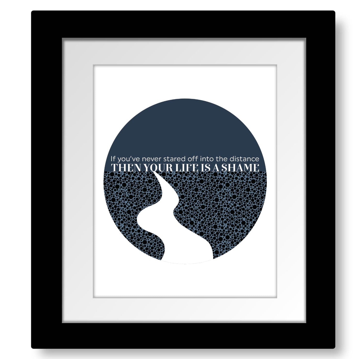 Mrs. Potters Lullaby by Counting Crows - Modern Song Lyric Song Lyrics Art Song Lyrics Art 8x10 Framed Print without Mat