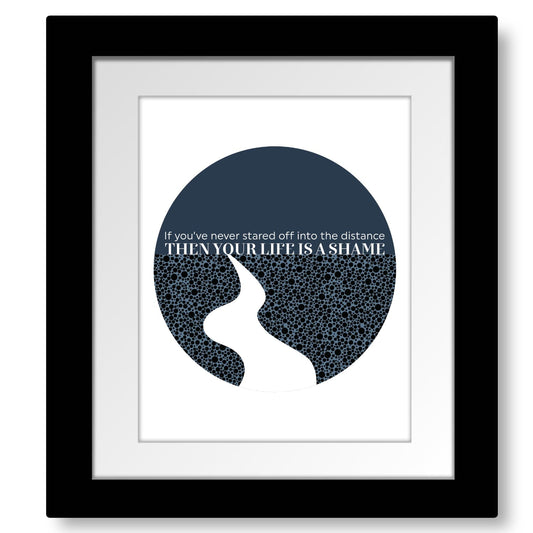 Mrs. Potters Lullaby by Counting Crows - Modern Song Lyric Song Lyrics Art Song Lyrics Art 8x10 Framed Print without Mat