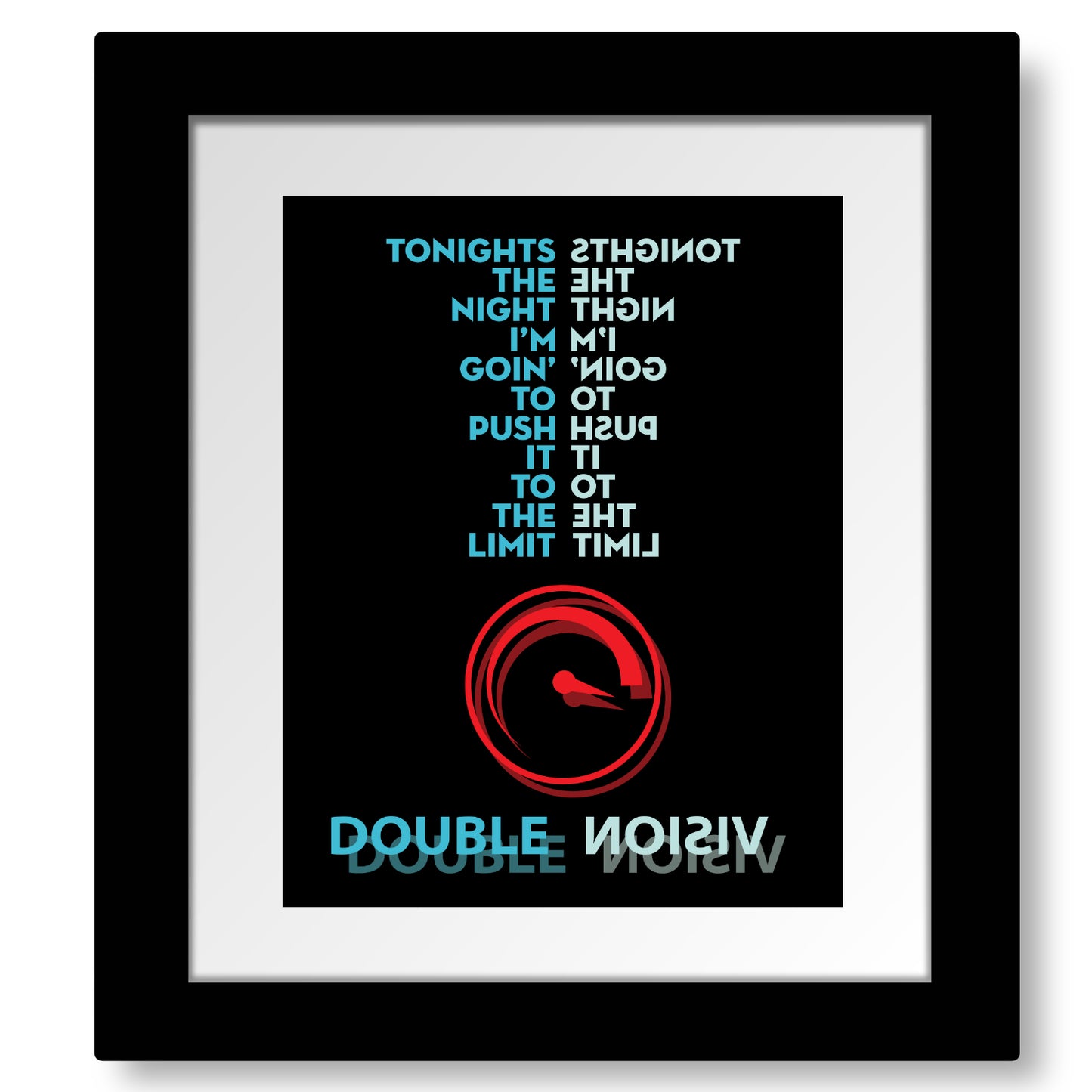 Double Vision by Foreigner - Music Quote Song Lyric Art