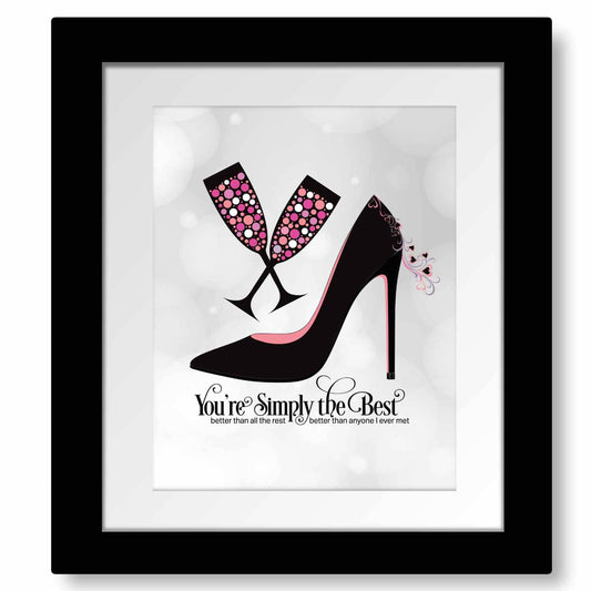 The Best by Tina Turner - 80s Song Lyric Wall Print Poster Song Lyrics Art Song Lyrics Art
