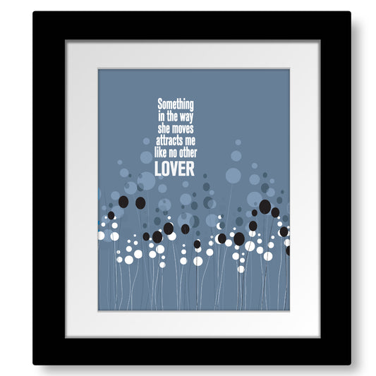 Something by the Beatles - Wedding Song Lyric Inspired Print