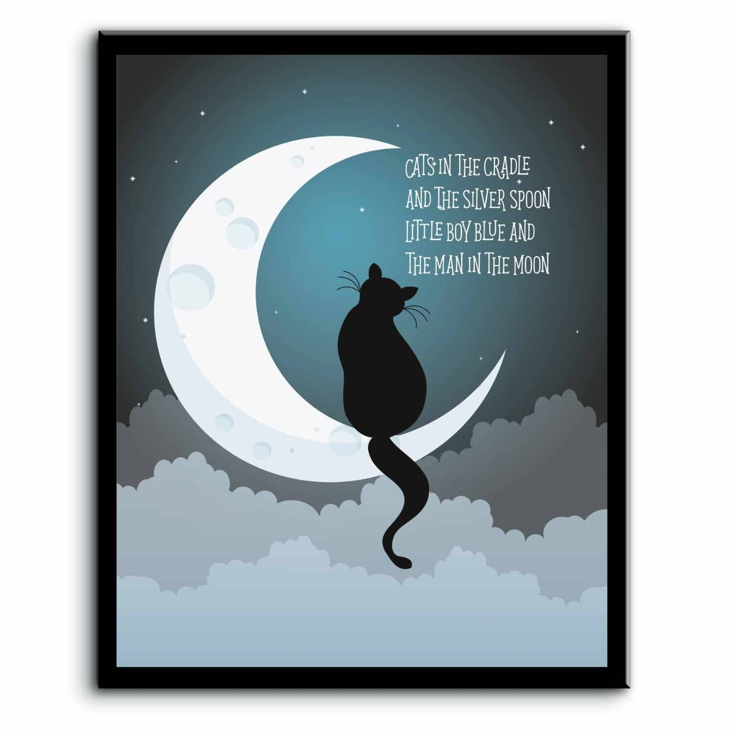 Cats in the Cradle by Harry Chapin - Children's 70s Lyric Art Song Lyrics Art Song Lyrics Art 8x10 Plaque Mount