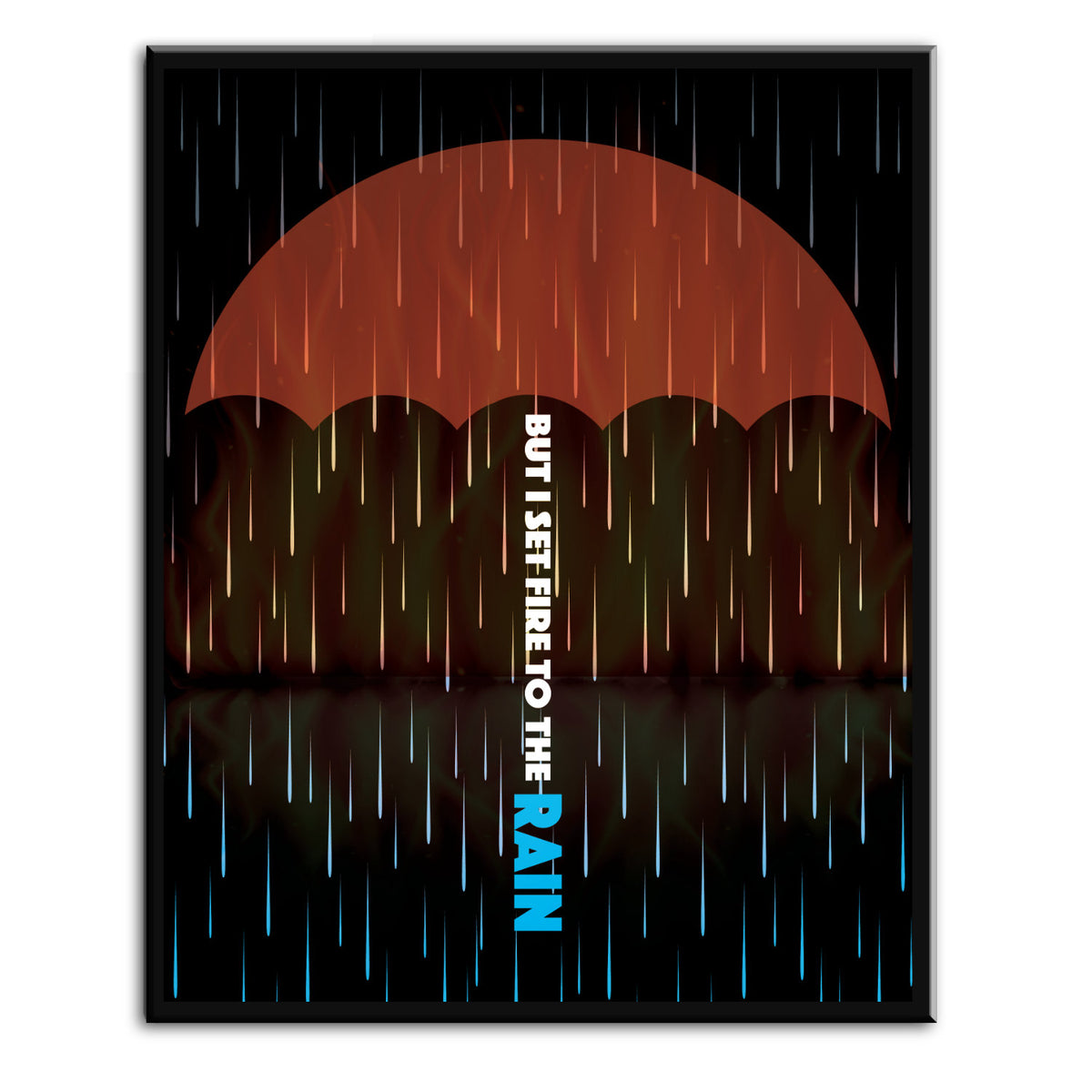 Set Fire to the Rain Adele - Song Lyric Pop Music Print