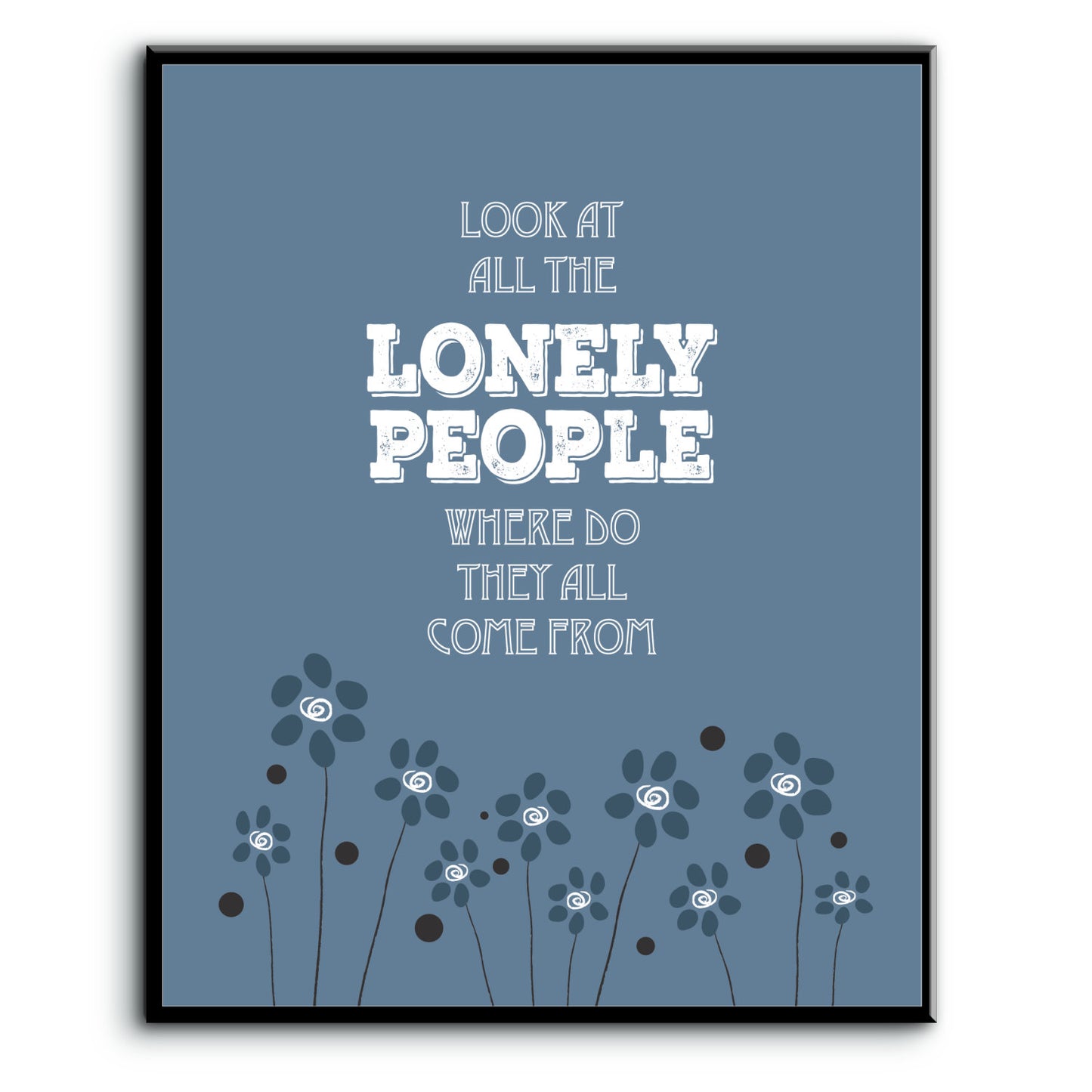 Eleanor Rigby by Beatles - Classic Rock Music Wall Art Print