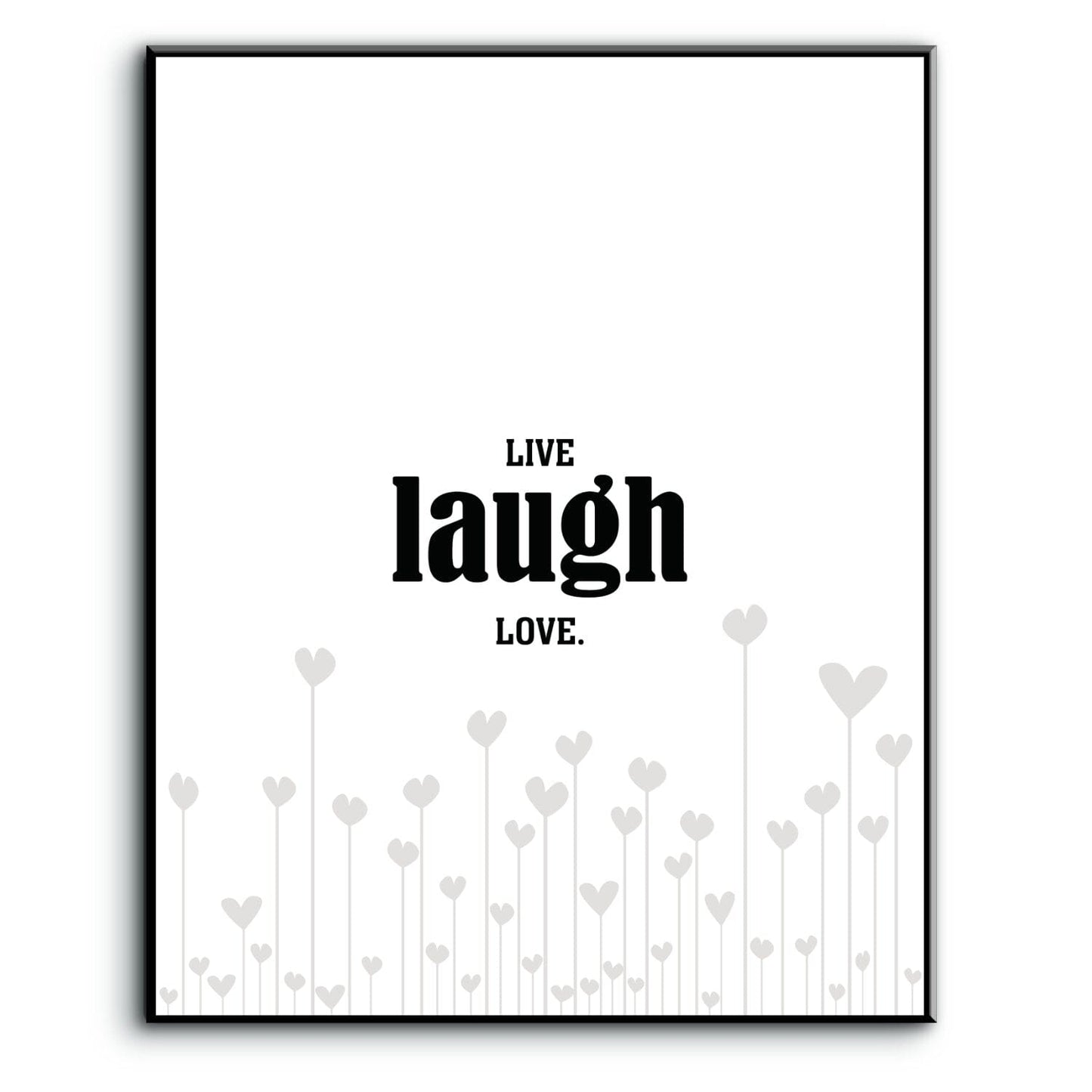 Light-Hearted Wall Art - Live Laugh Love - Wise and Witty Wise and Wiseass Quotes Song Lyrics Art 8x10 Plaque Mount