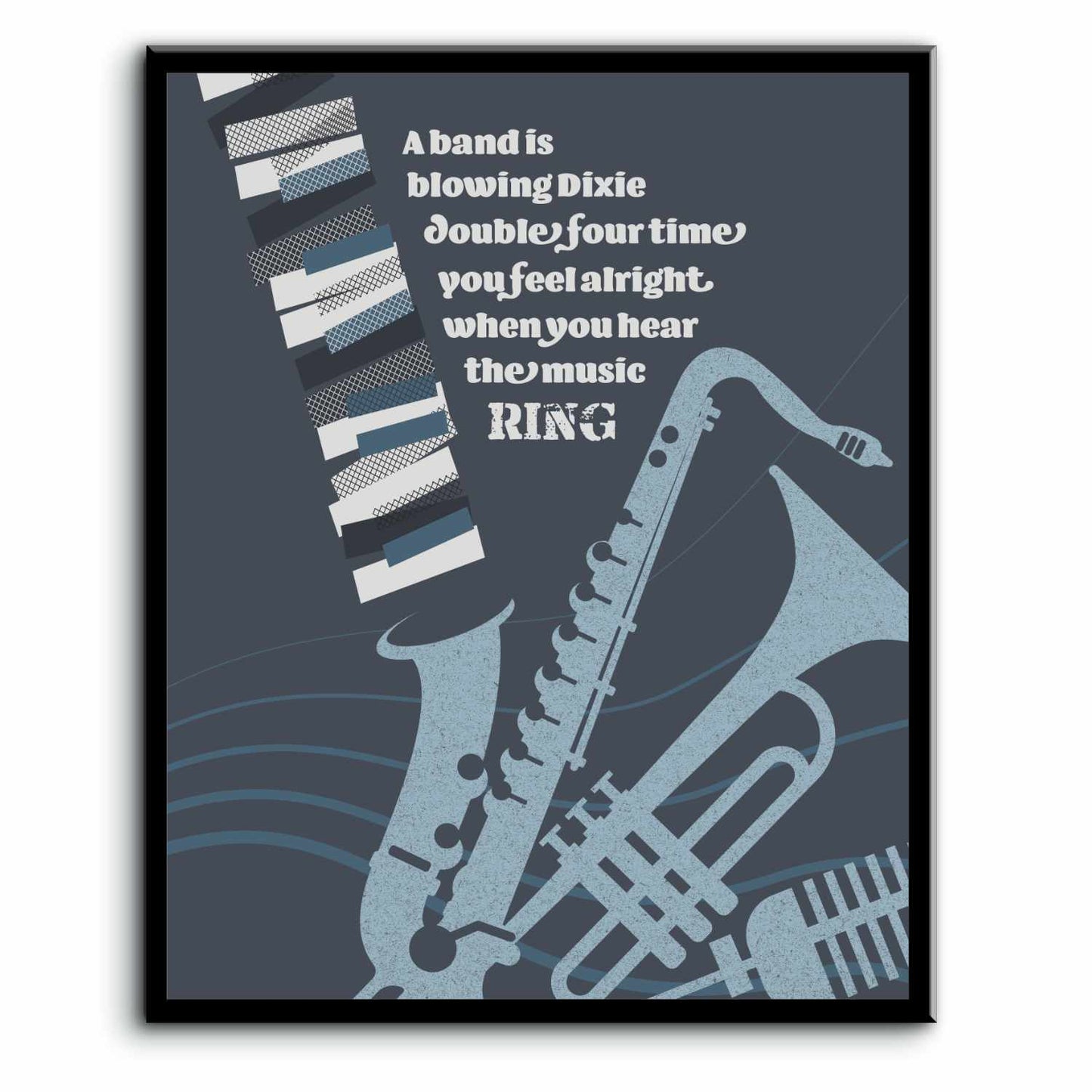Sultans of Swing by Dire Straits - 70s Song Lyrics Art Print Song Lyrics Art Song Lyrics Art 8x10 Plaque Mount