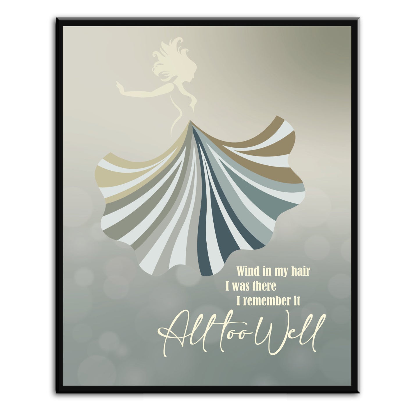 All Too Well by Taylor Swift - Music Poster of Song Lyrics Wall Art Print