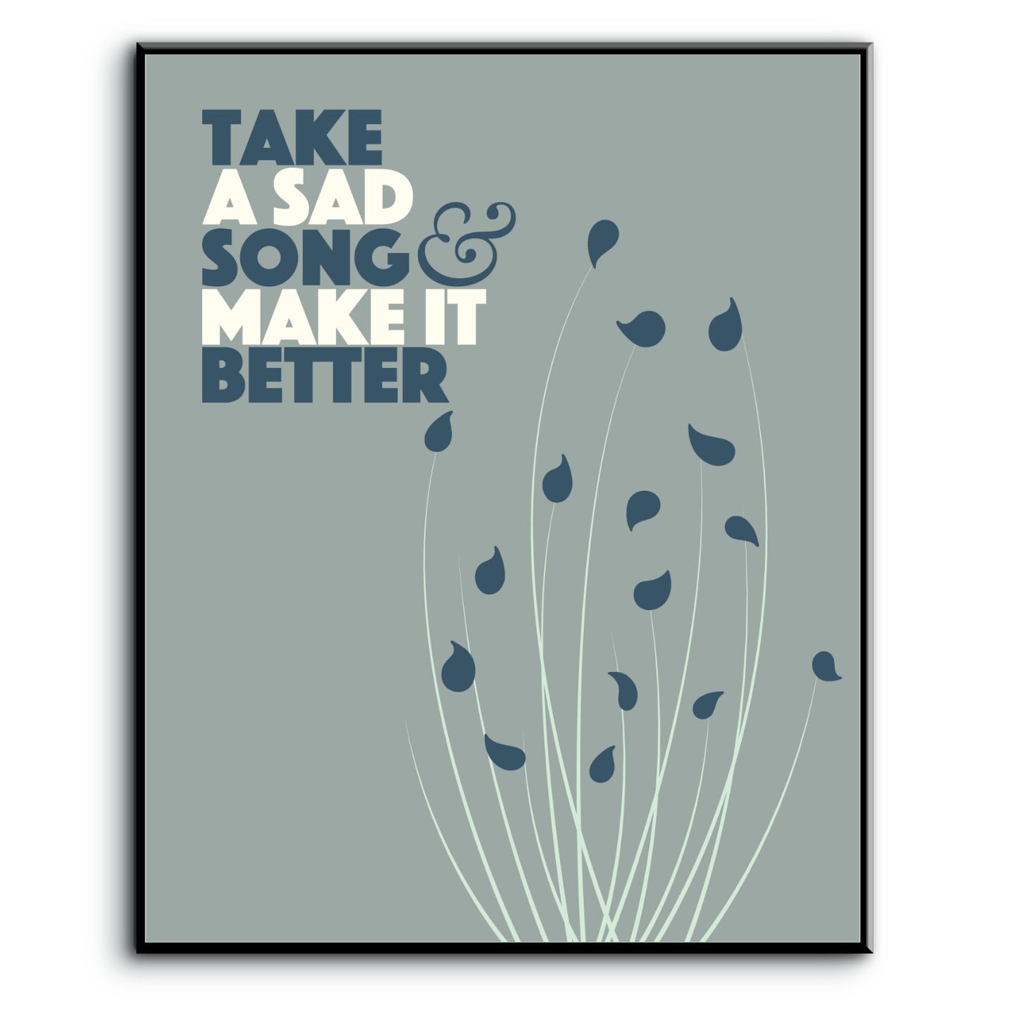 Hey Jude by the Beatles - Inspired Print Song Lyric Art