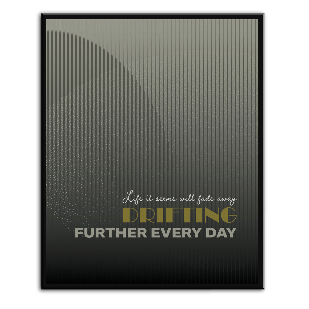 Fade to Black by Metallica - Lyric Inspired Song Print Art