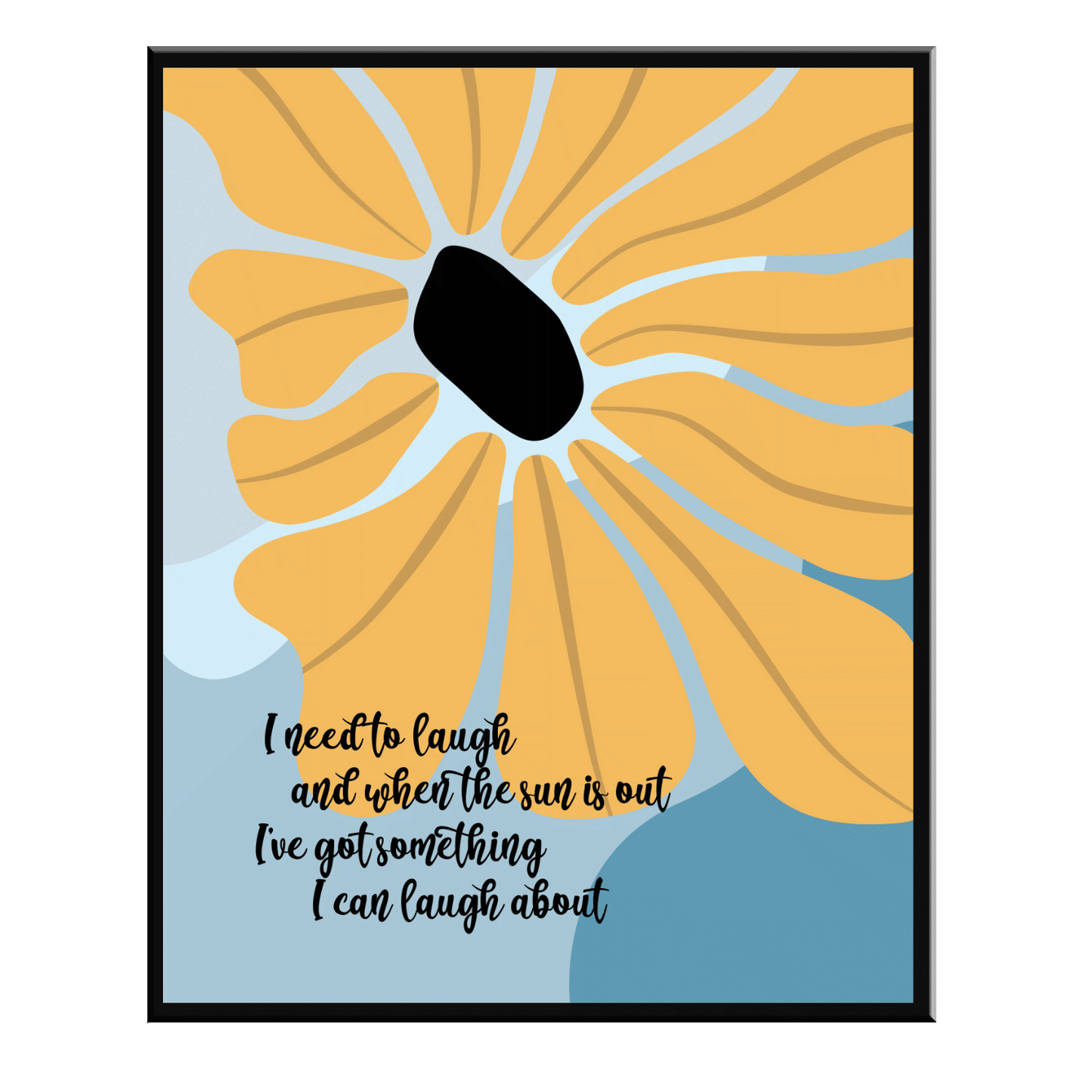 Good Day Sunshine the Beatles - Fun Whimsical Song Lyric Art Decor