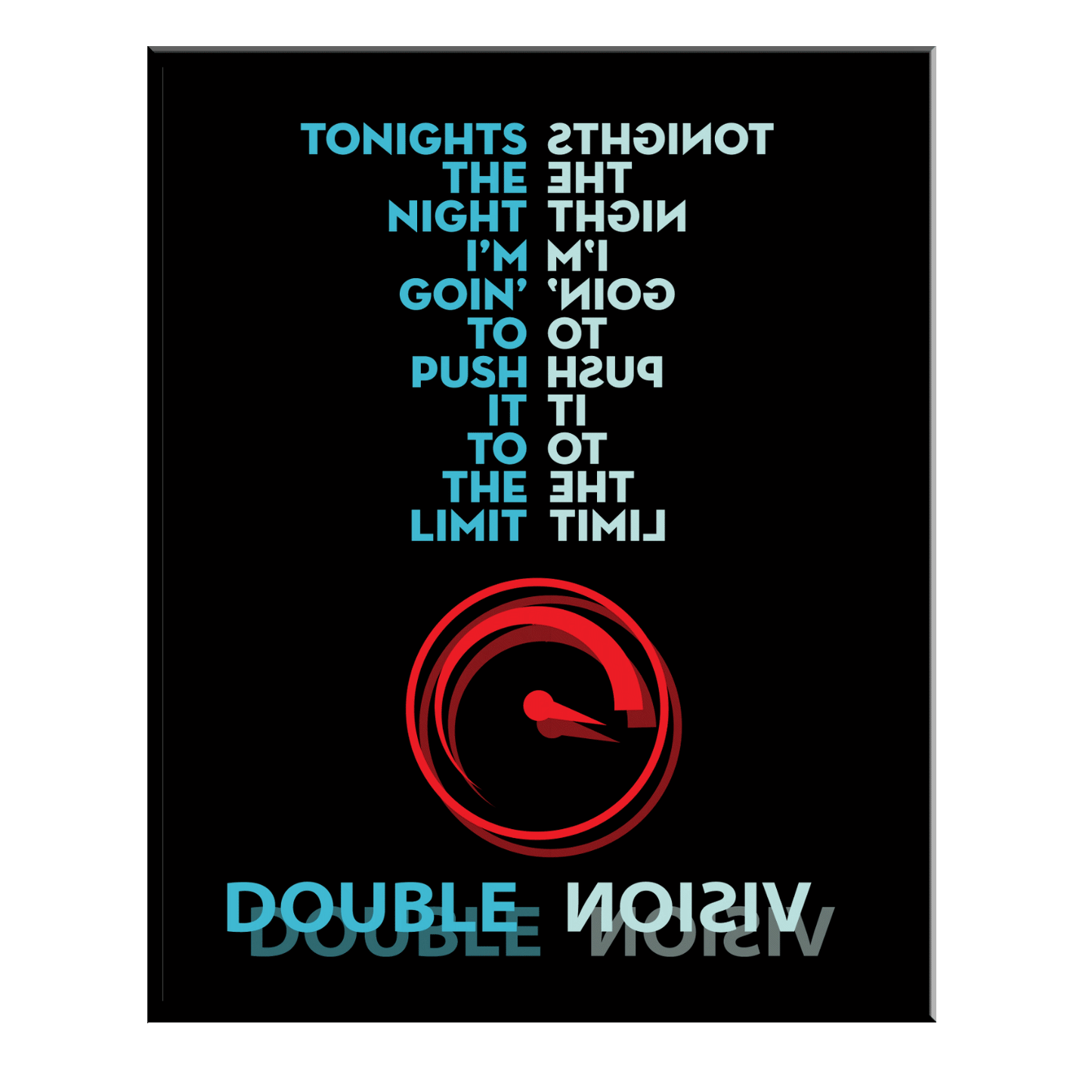Double Vision by Foreigner - Music Quote Song Lyric Art