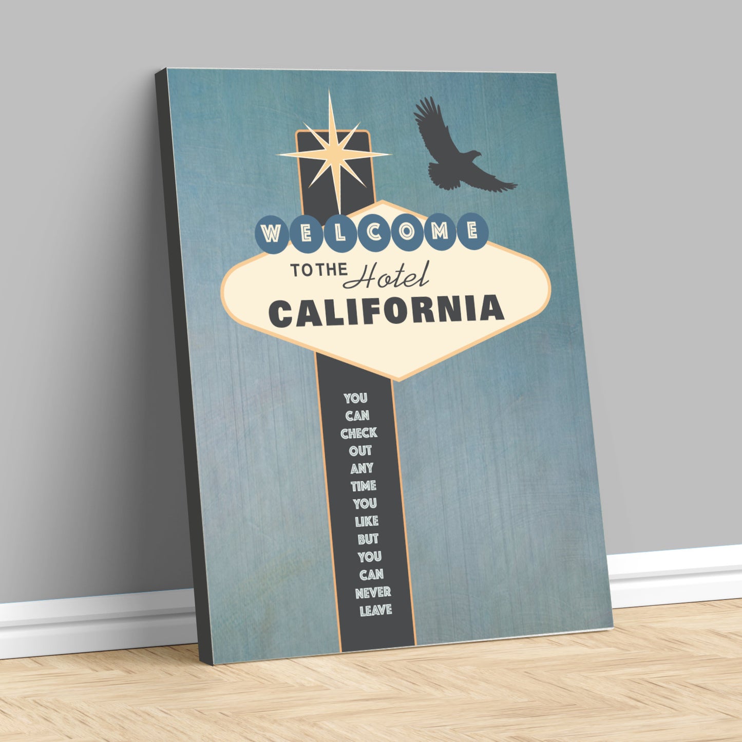 Hotel California by the Eagles - Lyric Inspired Art Print