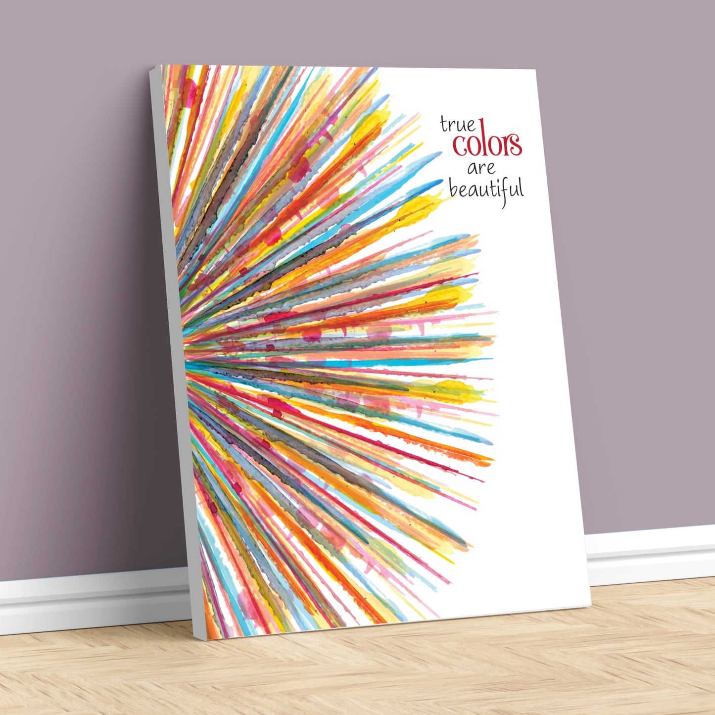 True Colors by Cyndi Lauper - Music Lyric Art Wall Print