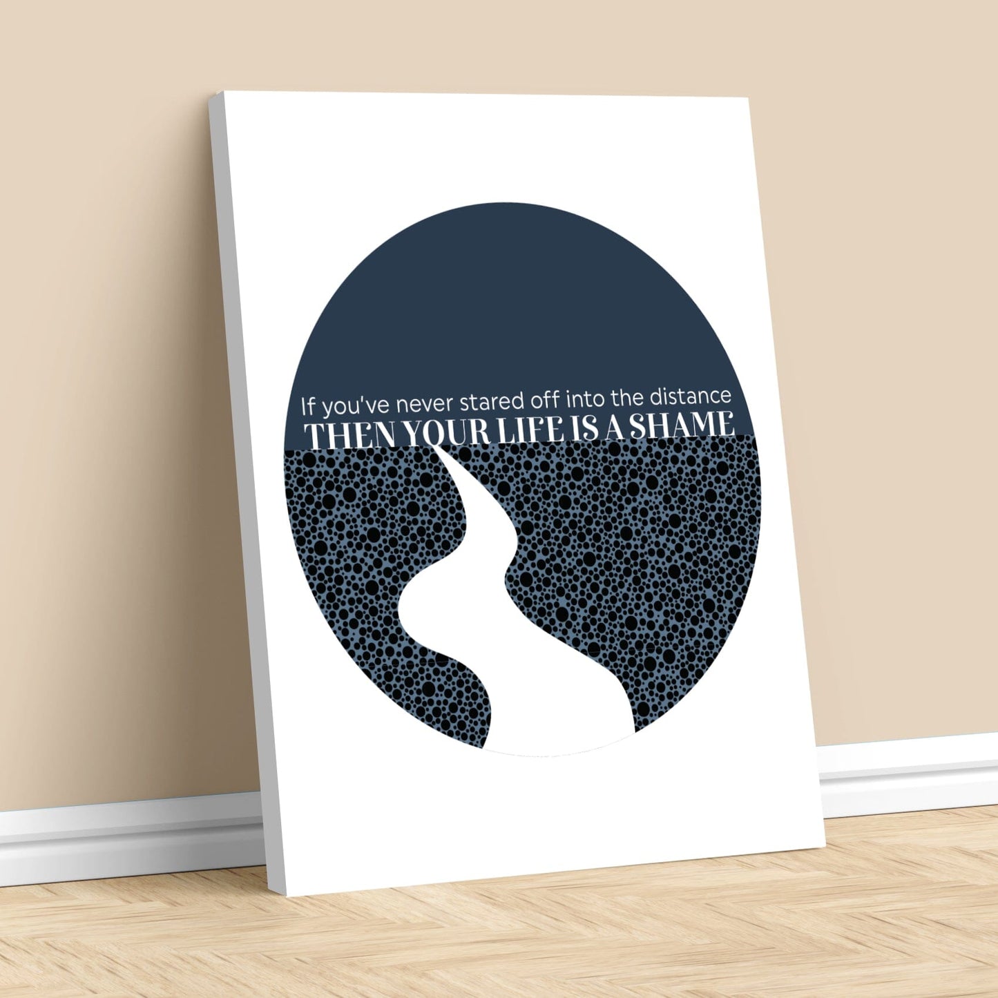 Mrs. Potters Lullaby by Counting Crows - Modern Song Lyric Song Lyrics Art Song Lyrics Art 11x14 Canvas Wrap