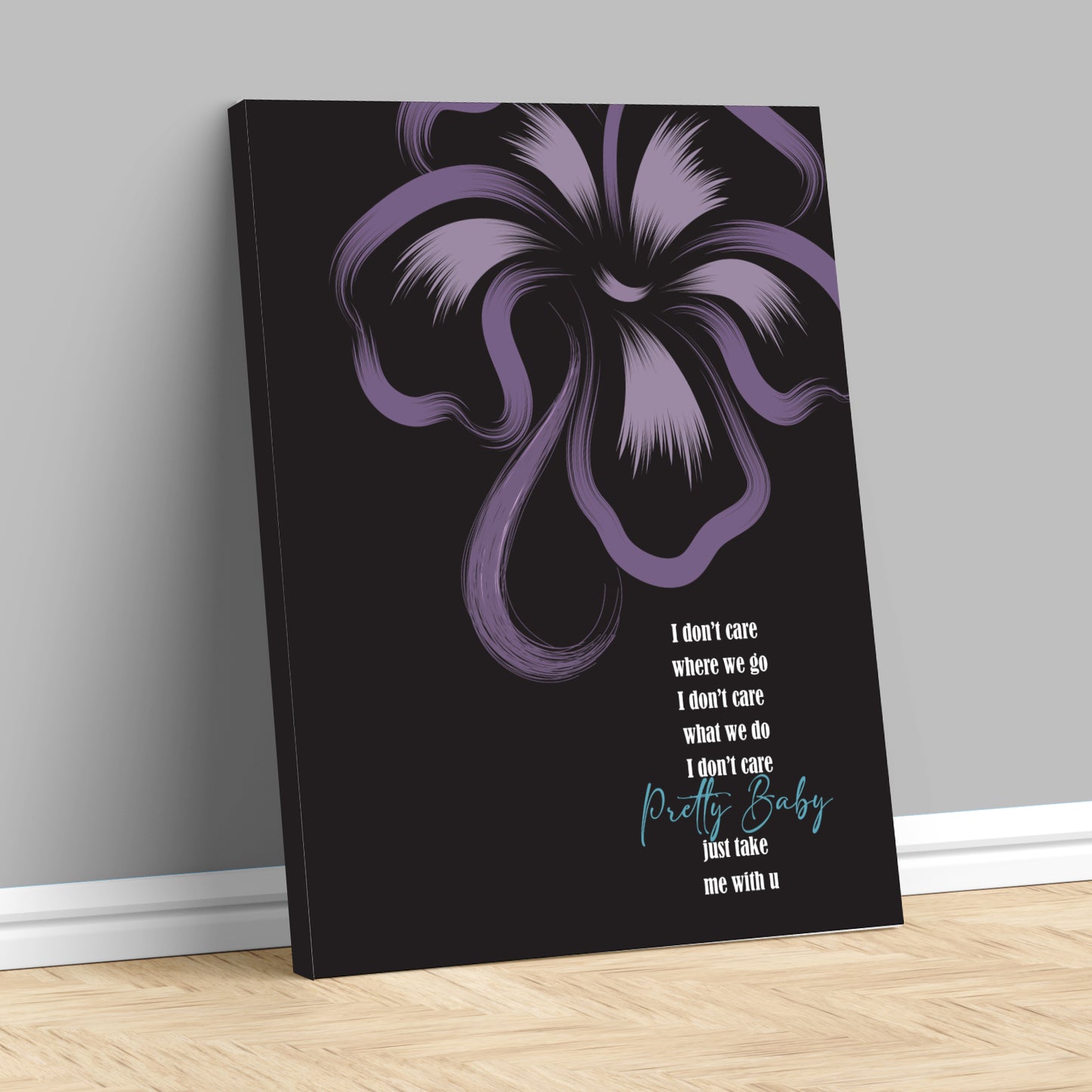 Take Me With U by Prince - Song Lyrics Wall Art Print Rock Music Poster