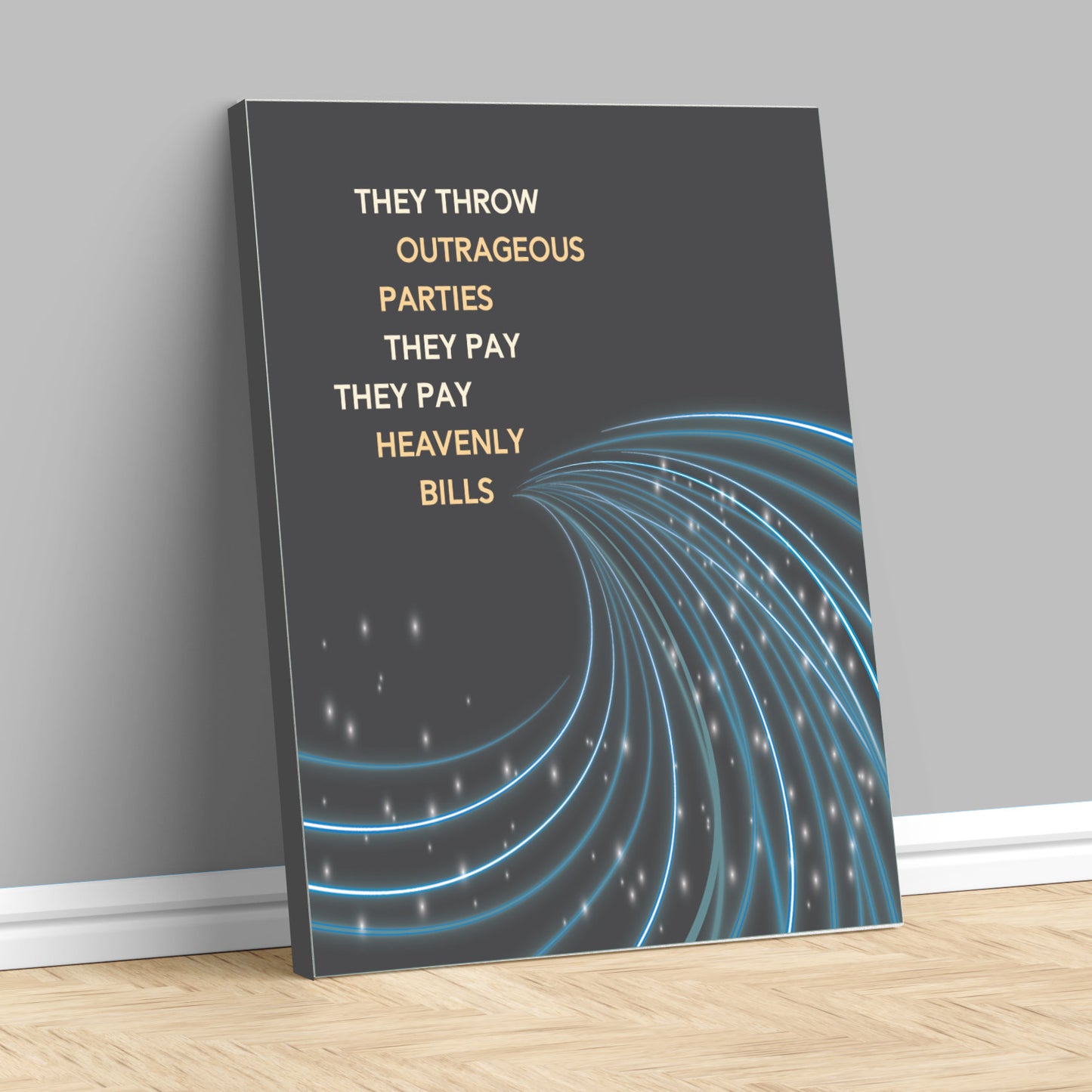 Life in the Fast Lane by the Eagles - Song Lyric Art Print