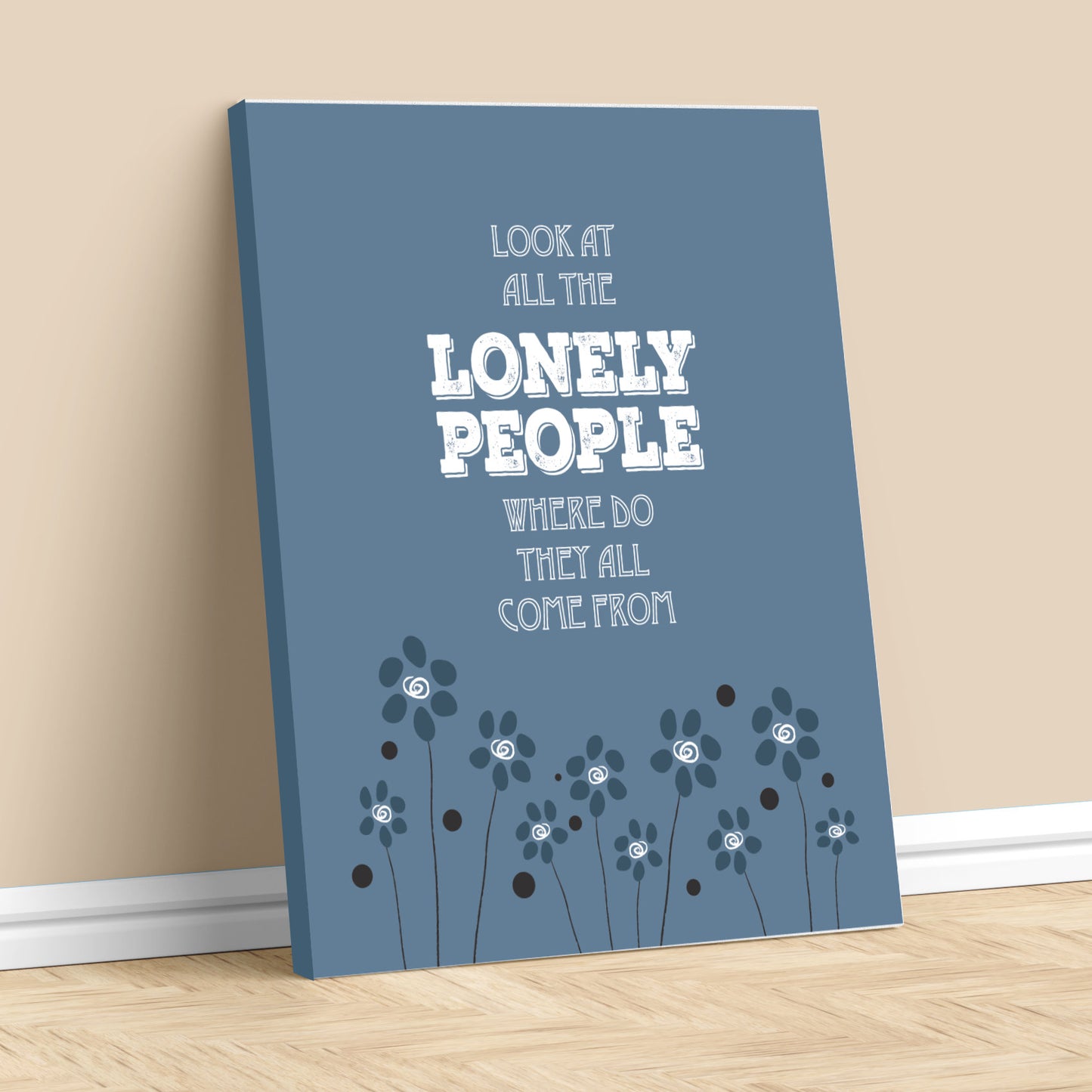 Eleanor Rigby by Beatles - Classic Rock Music Wall Art Print