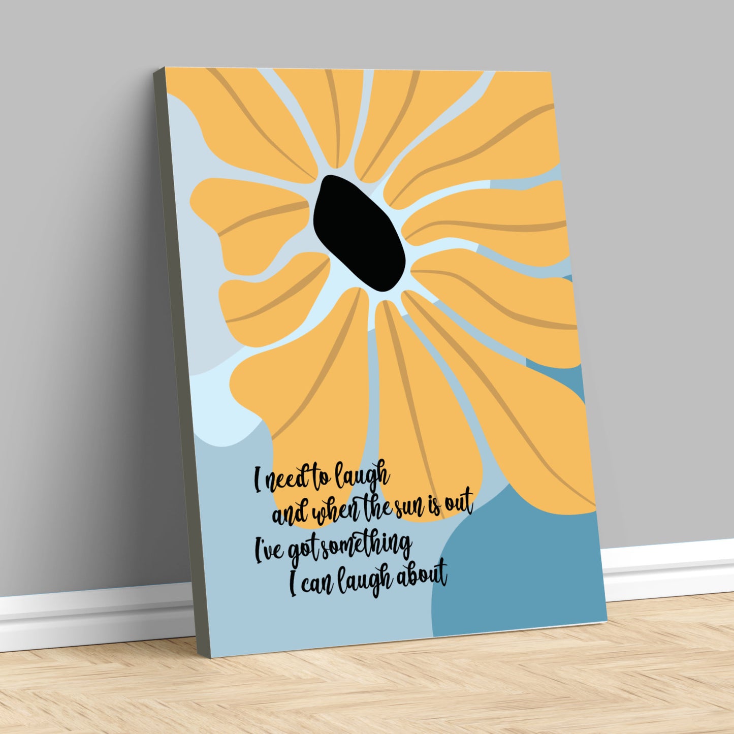 Good Day Sunshine the Beatles - Fun Whimsical Song Lyric Art Decor